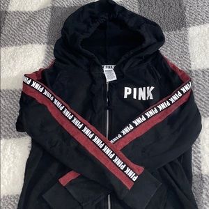 Hoodie pink jacket